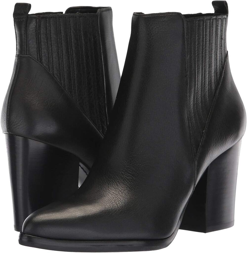 Marc Fisher Sleek Black Alva Ankle Boots Size 8.5 M